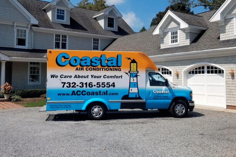 Coastal Air Conditioning company vehicle parked outside